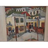 Anthony John, Malay Quarter, Cape Town, Oil on board, Signed, see title verso, 13 x 16ins.