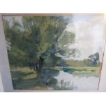 Archibald Knox, Tromode, Watercolour no.51, 17 x 22 ins., See label verso