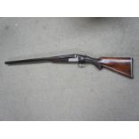 Midland Gun Co. 12 bore side by side boxlock shotgun No. 87796, total length 108cm