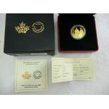 24ct gold Royal Canadian Mint CA$200 coin. 1ozt. / 31.6g. "Royal Generations" 2014. Cased, proof