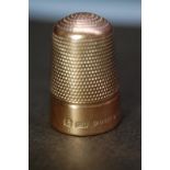 9ct gold thimble