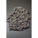 Silver fancy link chain