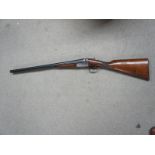 AYA 12 bore side-by-side boxlock shotgun No. 207860. Total length 110cm
