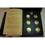 24 Churchill centenary medals 1974 trustees presentation edition and silver gilt by John Pinches