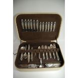 Georg Jensen - Canteen of silver cutlery for six persons - silver acorn pattern, eighty-two pieces