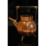 Benham and Froud copper and brass kettle designed by Dr Christopher Dresser