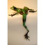 Frogman limited edition bronze and enamel sculpture BF30, "Social Climber" (large) 1620 / 2000,