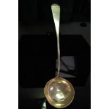 GIII Inverness silver soup ladle of plain form made by Charles Jamieson circa 1810 5.5ozt