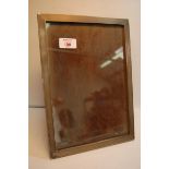 Early 20thC rectangular silver photo frame with engine turned decoration. 12 x 8.5ins.