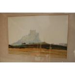 B. Dawson, English castle, Watercolour, Signed and dated 1925, 8.5 x 12.5ins.