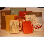 Poland, WWII, Mrs Francis Montgomery. This collection of nine Polish books and original artwork