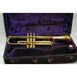 Buescher True Tone trumpet (1933) gold plated finish with original case - S/N 266884