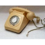 Cream coloured telephone, c1960 / '70s,.in working order
