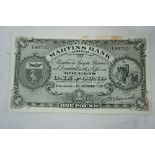 Martins Bank Limited £1 note 1 / 10 / 38 No. 146735