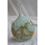 Peter Layton, a matching glass bottle vase to lot 302, height 8 ins.