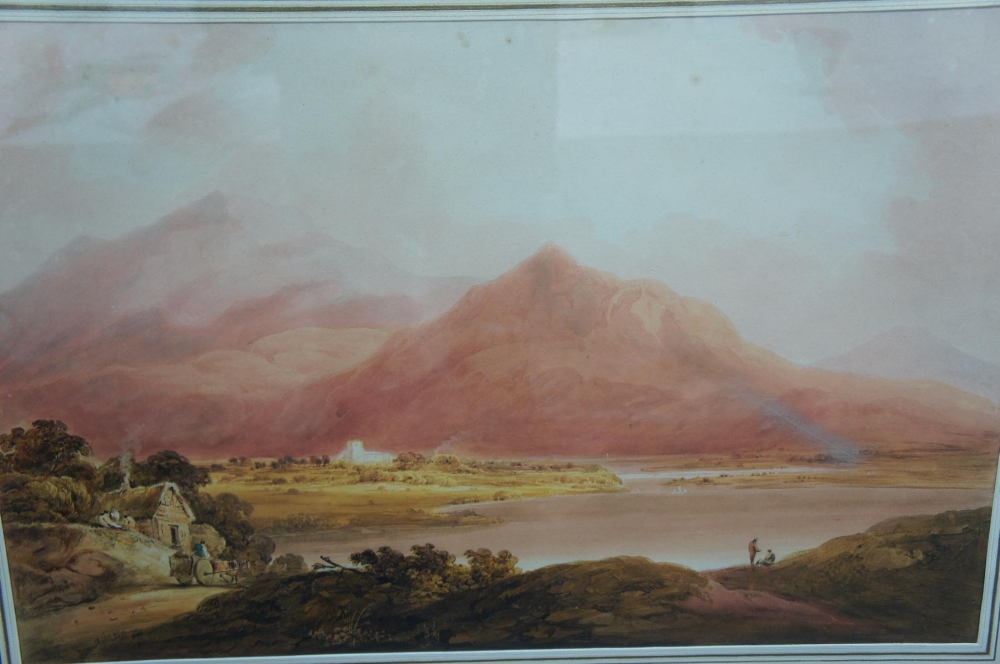 Richard Sass (1774 - 1849), View of Ross Castle from lower Lake of Killarney from the Dunloe Road - Image 5 of 5