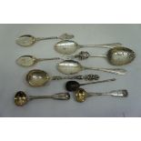 Collection of Victorian and later silver preserve and other spoons, 7.5ozt