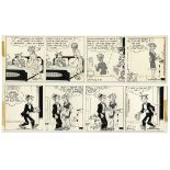 ''Blondie'' comic strips hand-drawn and signed by Chic Young from 16 November 1968 and 7 January