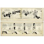 ''Blondie'' comic strips hand-drawn and signed by Chic Young from 17 October 1952 and 18 December