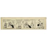 ''Blondie'' comic strip hand-drawn and signed by Chic Young from 19 September 1931, featuring