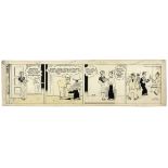 ''Blondie'' comic strip hand-drawn and signed by Chic Young from 9 May 1941, featuring Dagwood and