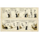 ''Blondie'' comic strips hand-drawn and signed by Chic Young from 30 October 1962 and 17 November