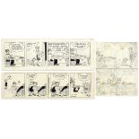 ''Blondie'' comic strips hand-drawn and signed by Chic Young from 26 November 1971 and 14 March