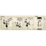 ''Blondie'' comic strip hand-drawn and signed by Chic Young from 20 April 1945, featuring Dagwood.