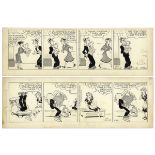 ''Blondie'' comic strips hand-drawn and signed by Chic Young from 13 November 1959 and 20 November