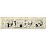 ''Blondie'' comic strip hand-drawn and signed by Chic Young from 1 February 1935, featuring