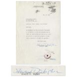Howard Hughes Letter Signed
