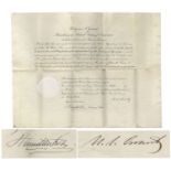 U.S. Grant Document Signed