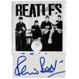 Beatles Poster Signed by Pete Best