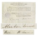 Abraham Lincoln Document Signed