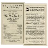 ''The Hunchback of Notre Dame'' Theater Brochure