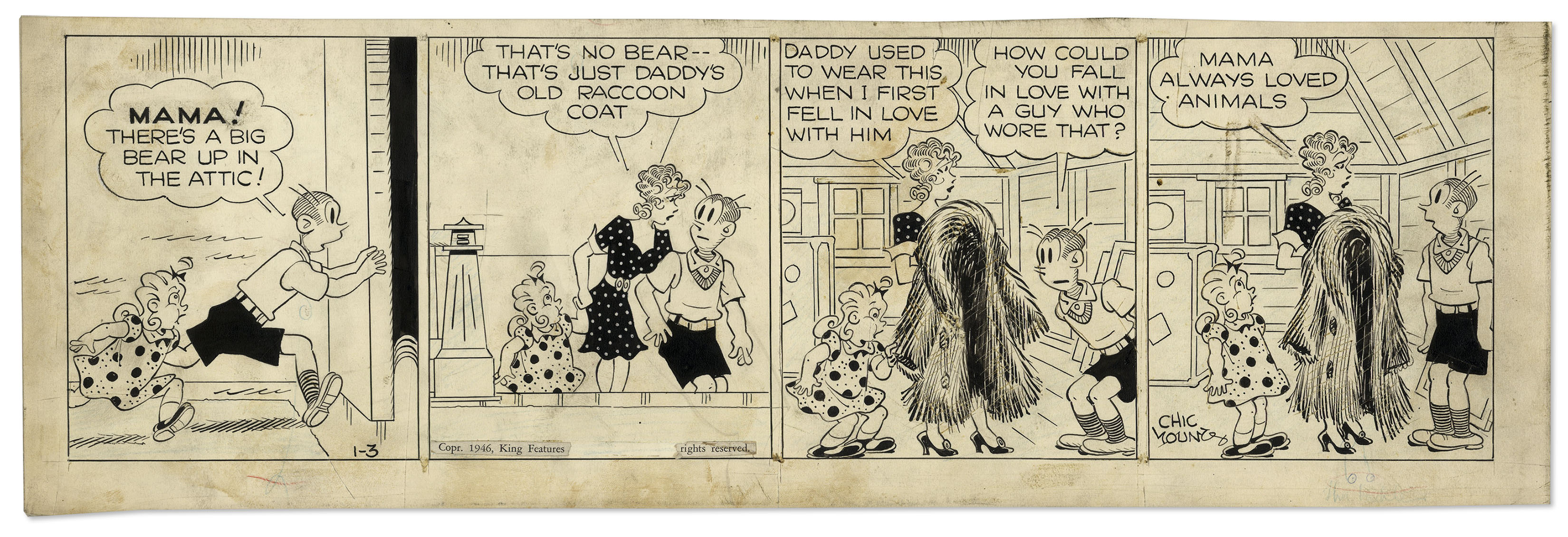 Blondie 1946 Comic Strip