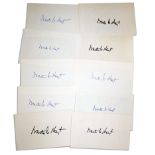 Waite Hoyt Signed Card Lot