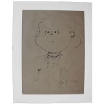 Charles Schulz Drawing of Lucy