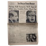 JFK Assassination Newspaper Regarding Jack Ruby