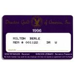Milton Berle Director's Guild Card