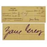 Zane Grey Check Signed