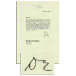 Dwight Eisenhower Letter Signed