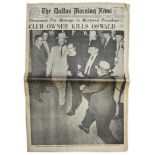 JFK Assassination Newspaper