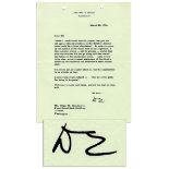 Dwight Eisenhower Letter Signed