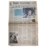 Newspaper of Elvis Presley's Death