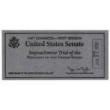 Bill Clinton Impeachment Ticket