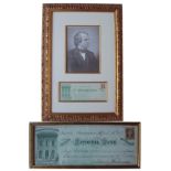 Andrew Johnson Signed Check