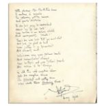 Noel Coward Signature With Poem