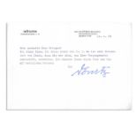 Karl Donitz Letter Signed