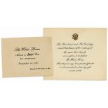 Calvin Coolidge White House Invitation